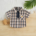 Boys Multicolor Checked Shirt with Bear Patch Pocket Shirts Multicolor 1-2 Y