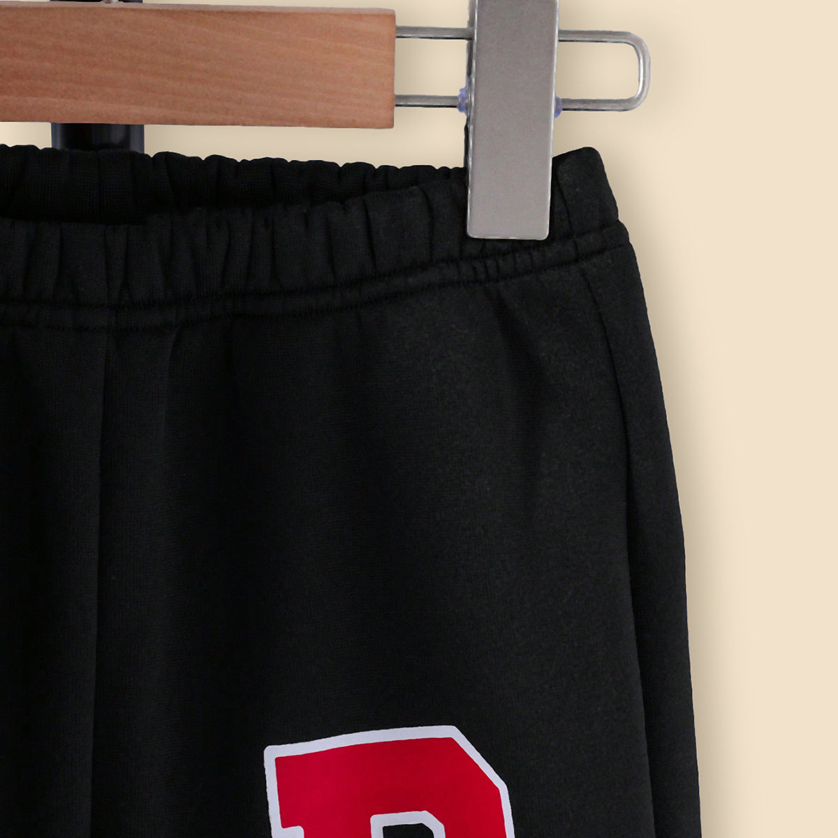Boys Black-Red Varsity Jacket with Joggers Set Sets
