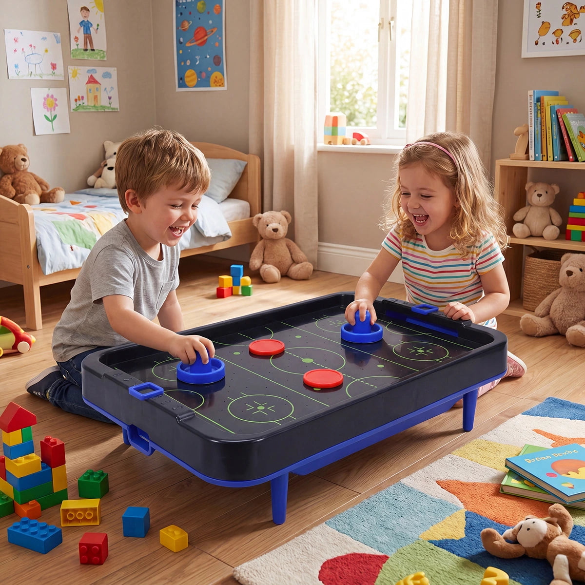 Black Air Hockey Tabletop Game Trending Accessories