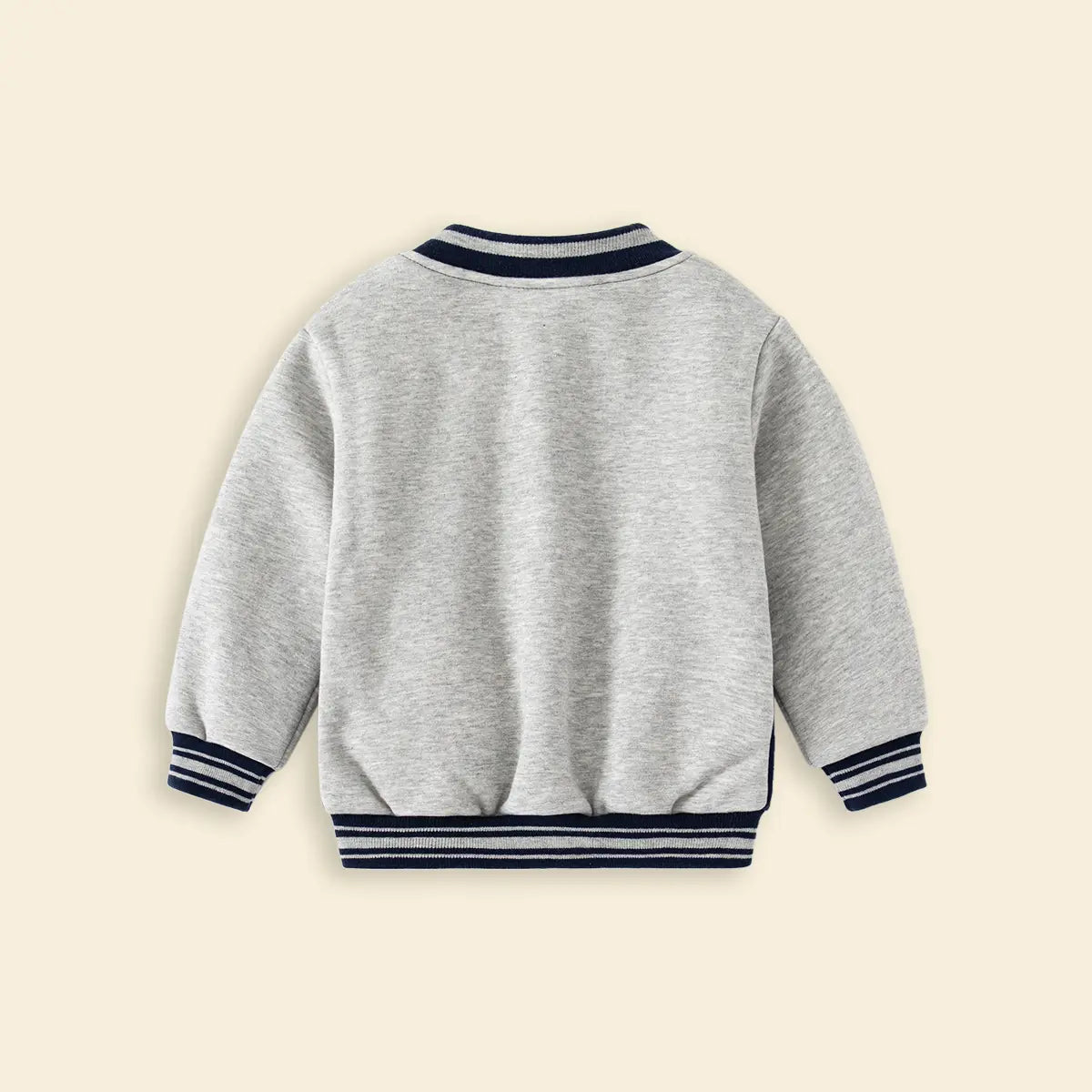 Boys Navy Blue Letter A Applique Varsity Jacket Coats & Jackets
