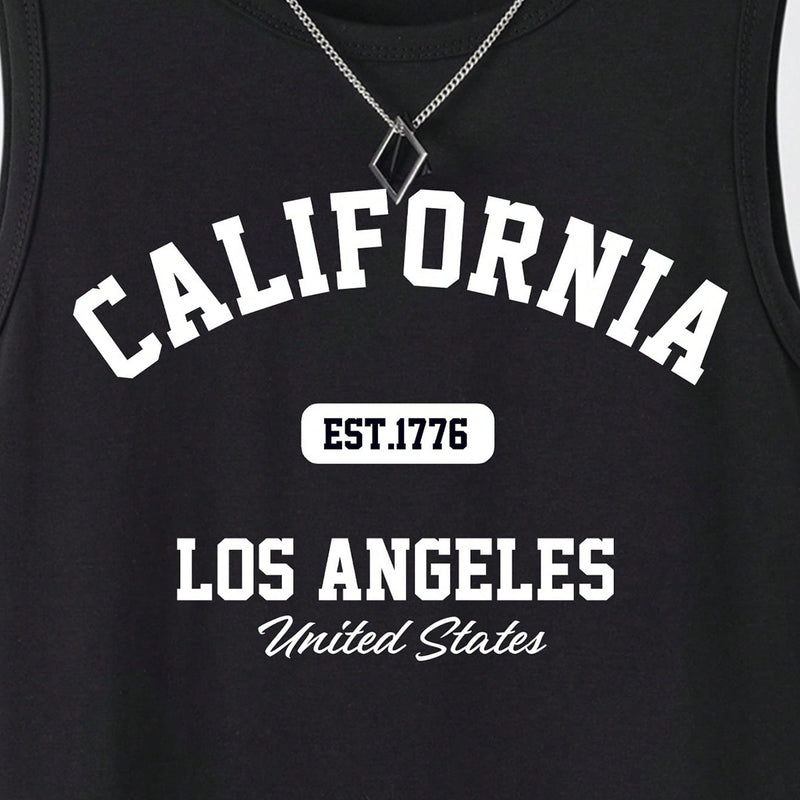 Boys Black Typographic Printed Vest Vests