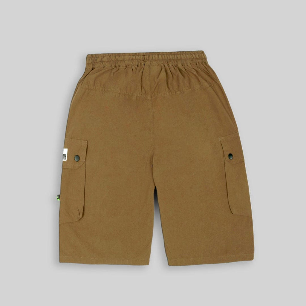 Boys Carto Pocket Poplin Bermudas Shorts   