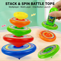 Kids Multicolor Stacking Spinning Top Toy Trending Accessories