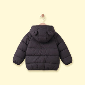 Boys Black Hooded Quilted Puffer Jacket Coats & Jackets