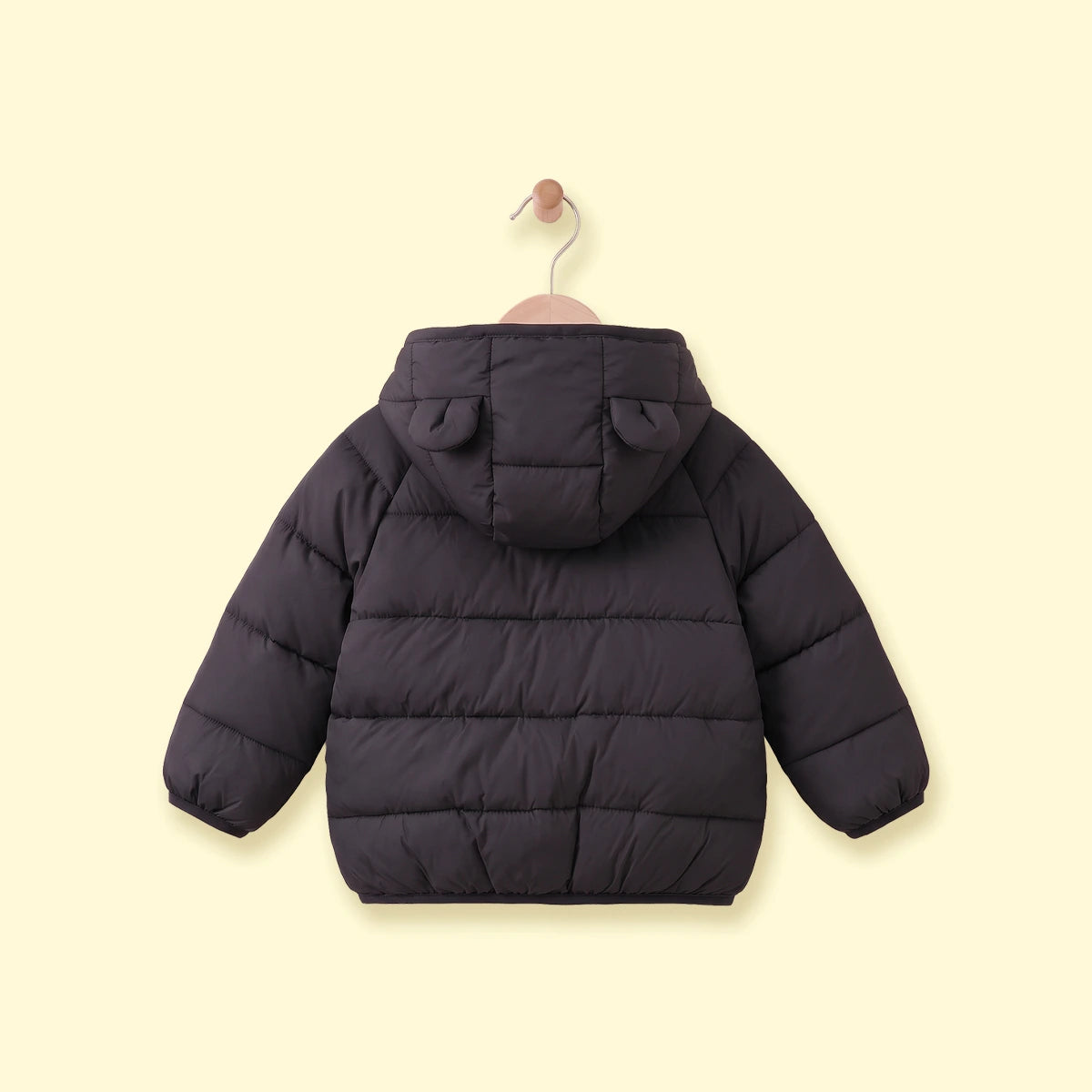 Boys Black Hooded Quilted Puffer Jacket Coats & Jackets