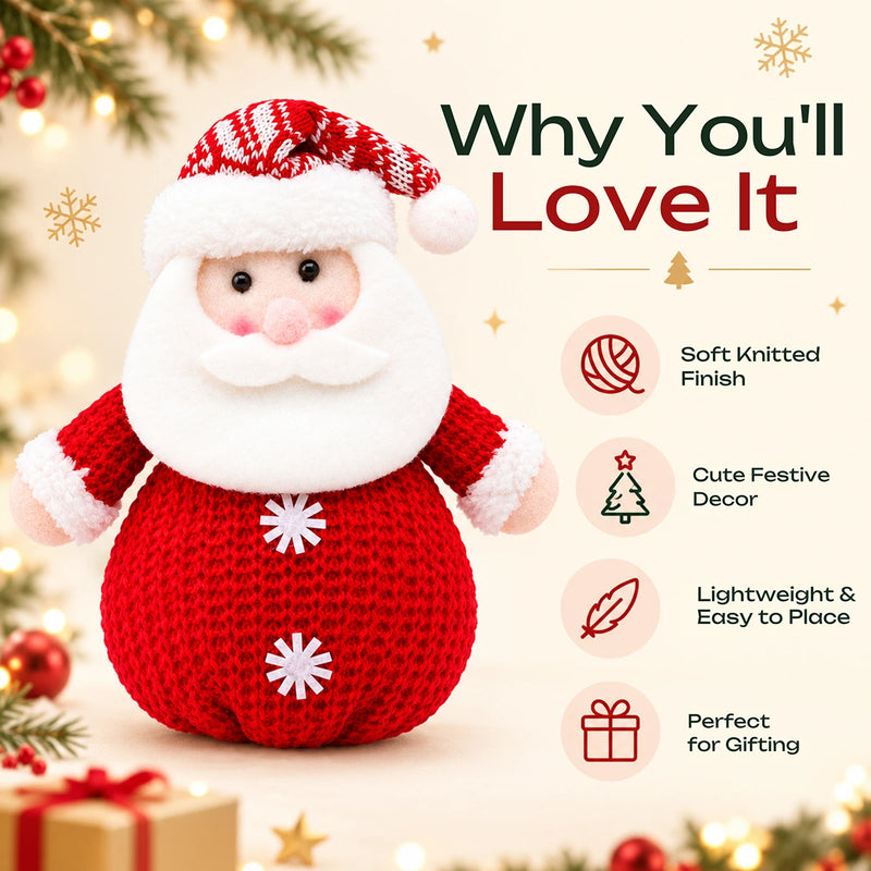 Knitted Santa Christmas Gift Bag Trending Accessories