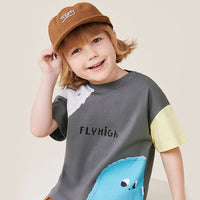 Boys Printed Oversized T-shirt Tshirts   
