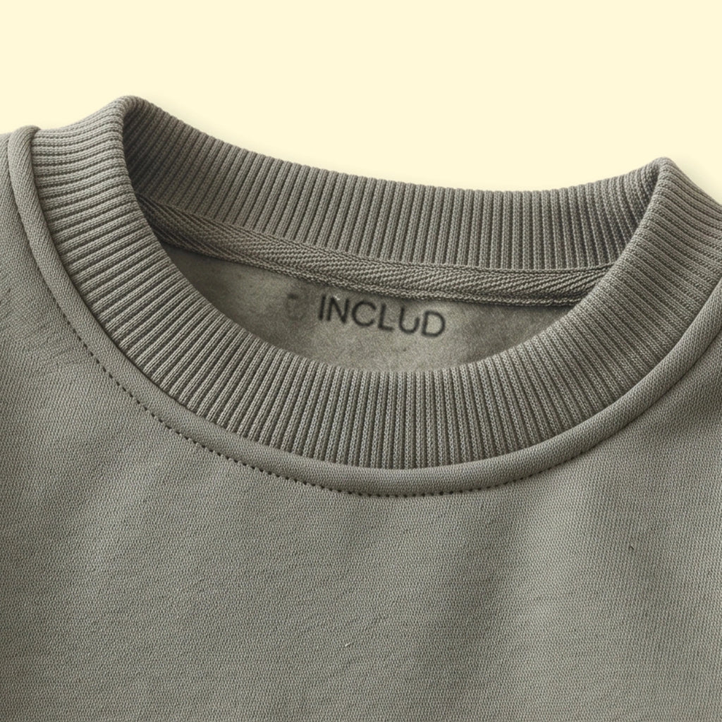 Boys Sage Green Typographic Long Sleeve Sweatshirt Sweatshirts & Hoodies