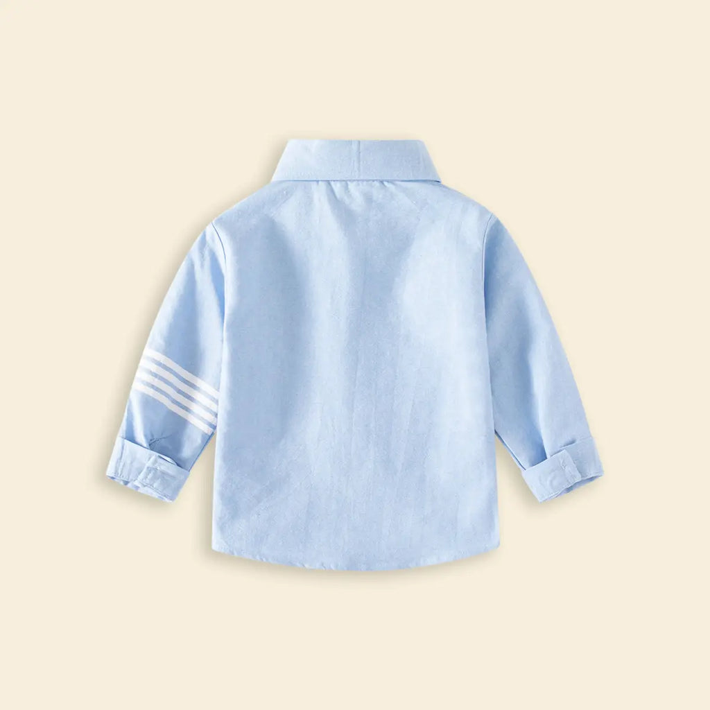 Boys Light Blue Long Sleeves Regular Shirt Shirts