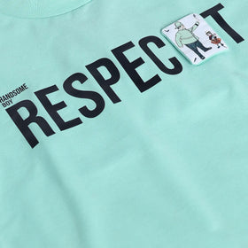Boys Green Typographic T-Shirt With Elasticated Shorts Sets 2 pc. Sets