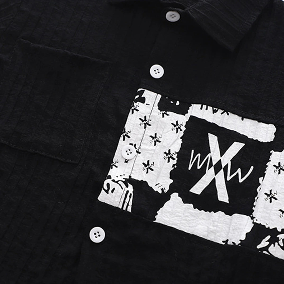 Boys Black Typographic Printed Short Sleeve Shirt With Elasticated Shorts Sets 2 pc. Sets