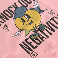 Boys Pink Typographic Printed Short Sleeve T-shirts With Elasticated Shorts Sets Sets