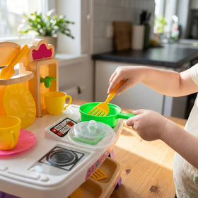 Multicolor Kids Cooking Fun Kitchen Play Set Trending Accessories
