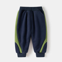 Boys Navy Blue Colorblocked Sweatshirt With Jogger Co-ord Sets Sets