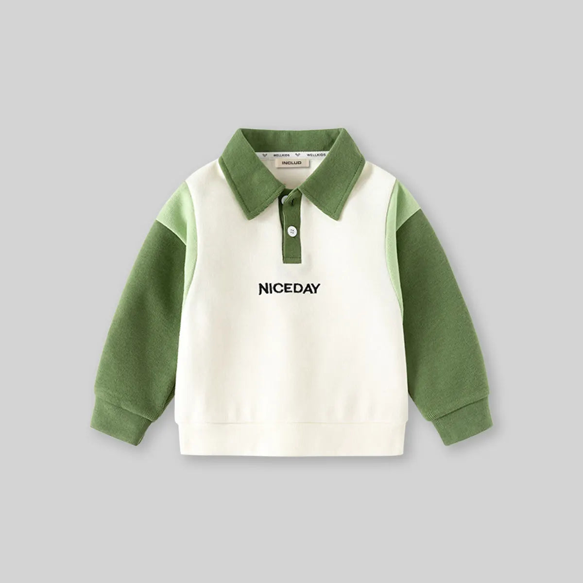 Boys Off White Typographic Embroidered Polo Sweatshirt Sweatshirts & Hoodies