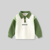 Boys Off White Typographic Embroidered Polo Sweatshirt Sweatshirts & Hoodies