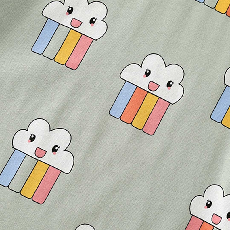 Girls Graphic Print Short Sleeves T-shirt Tshirts   