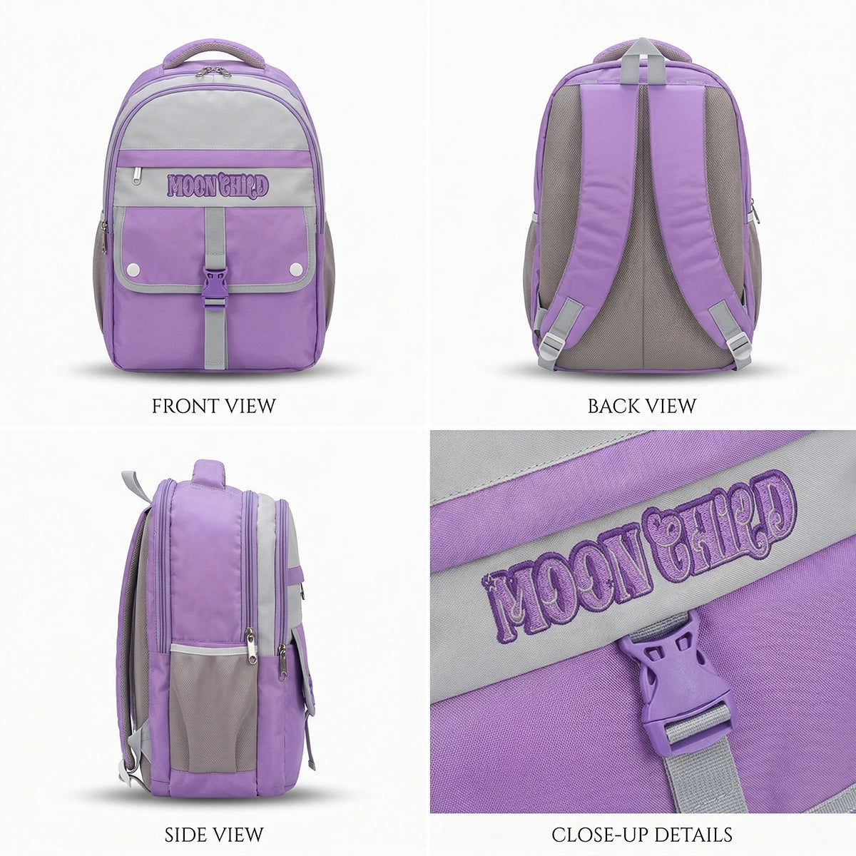 Kids Purple Multi-Compartment School Backpack Trending Accessories