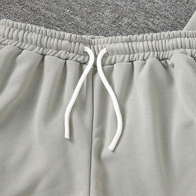 Boys Grey Short Sleeves Front Pocketed T-Shirt With Shorts Set 2 pc. Sets