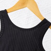 Girls Black Sleeveless Balloon Dress Casual Dresses