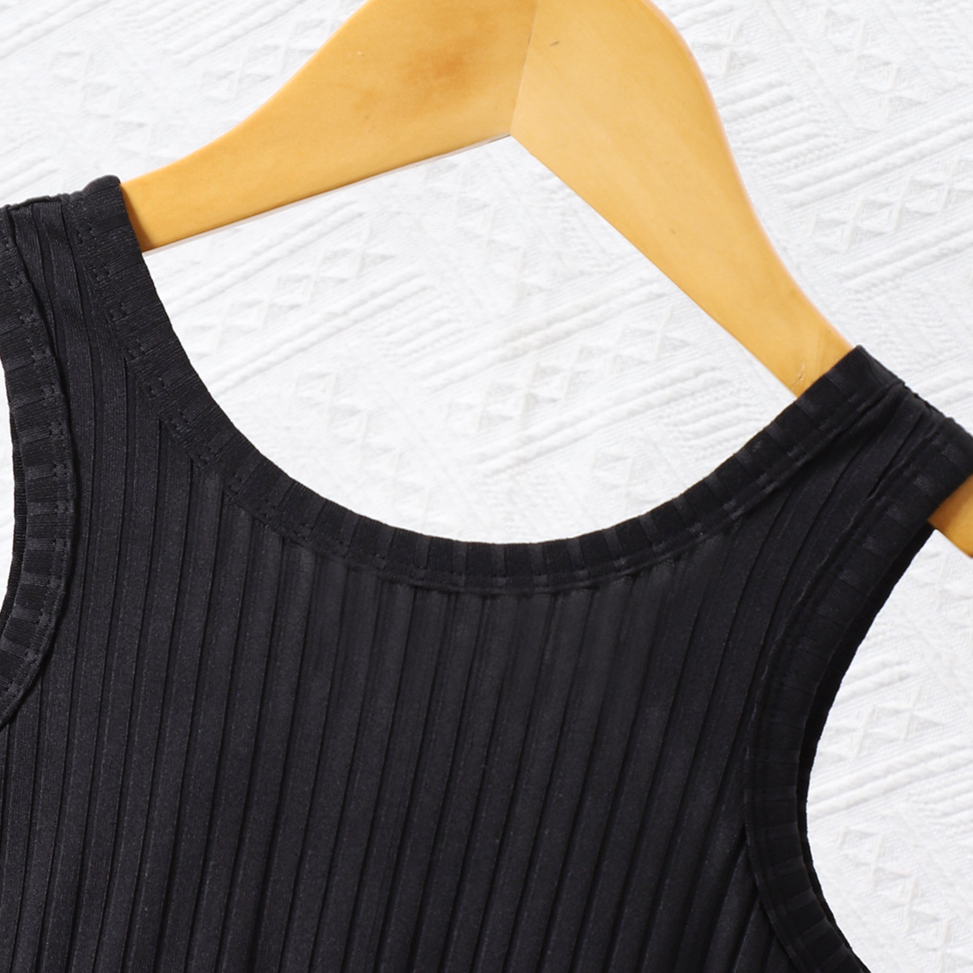 Girls Black Sleeveless Balloon Dress Casual Dresses