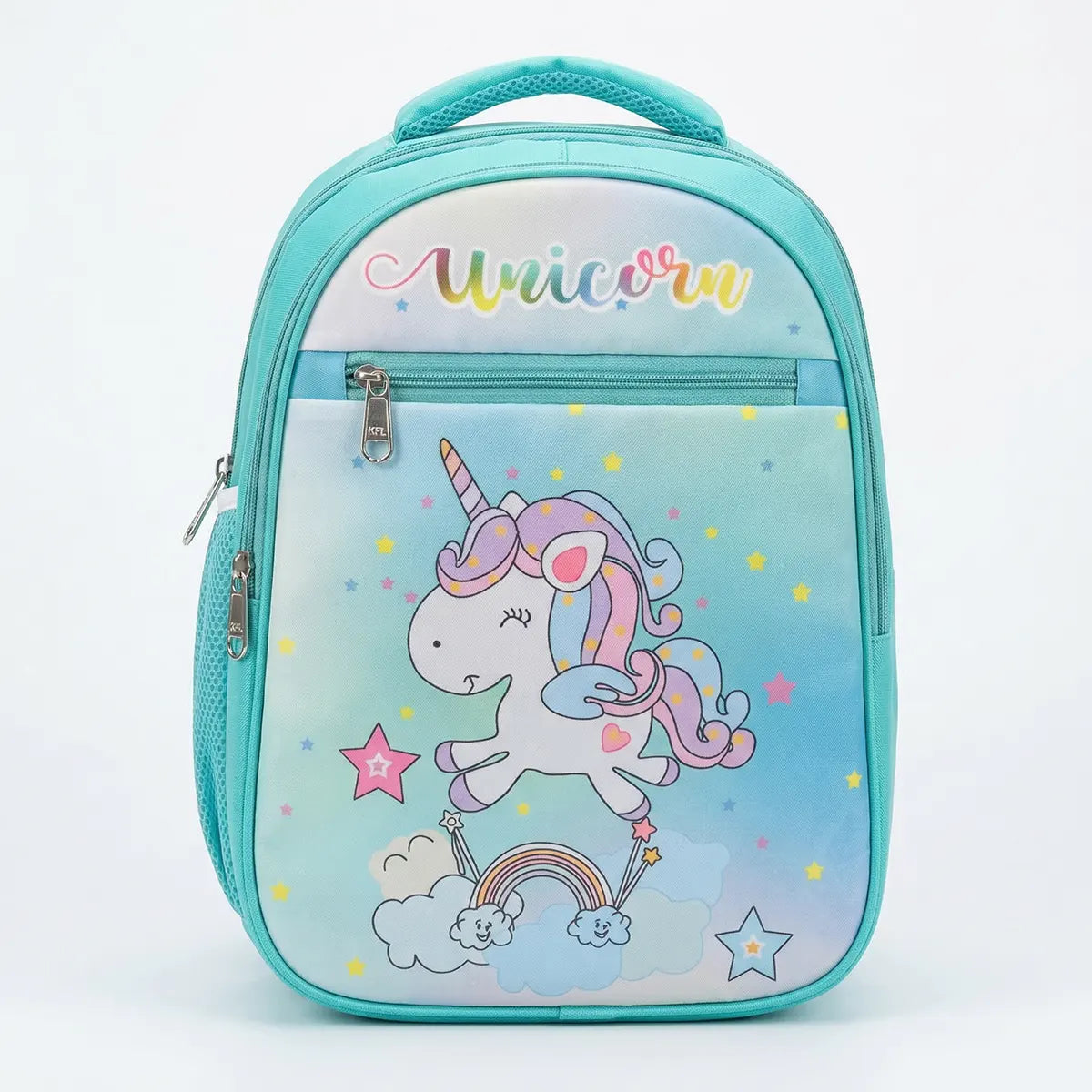 Girls Sea Green Unicorn-Theme School Backpack Trending Accessories Sea Green Onesize