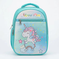 Girls Sea Green Unicorn-Theme School Backpack Trending Accessories Sea Green Onesize