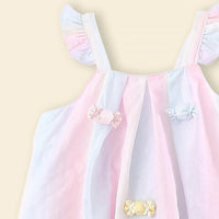 Girls Light Pink Candy Applique Top With Shorts Sets Sets
