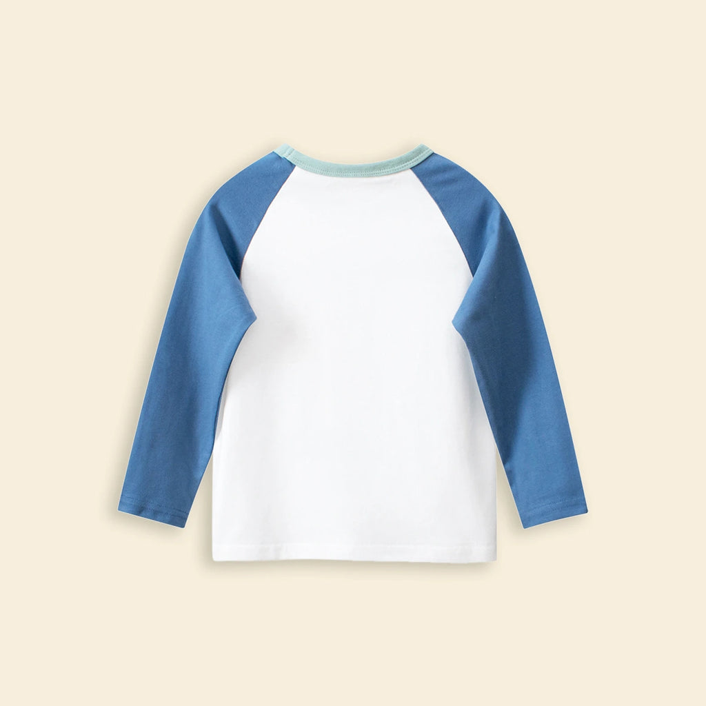 Girls Blue Graphics Winter Tshirts Tshirts