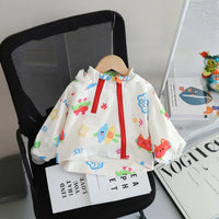 Girls Off White Printed Hooded Zipper Jacket Coats & Jackets Off White 1-2 Y