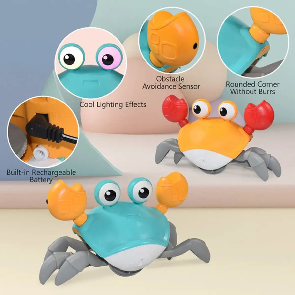 Baby Musical Crawling Crab Toy Trending Accessories