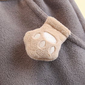 Boys Grey Paw Applique Jogger Joggers