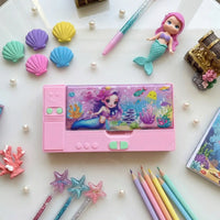 Mermaid Ocean Magnetic Pencil Box for Girls Trending Accessories