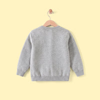 Boys Grey Self-Design Cardigan Sweaters & Cardigans