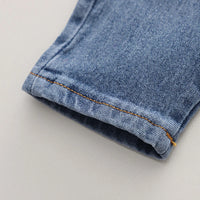 Boys Blue Striped Long Sleeve Shirt With T-shirt & Denims Pants Set Sets