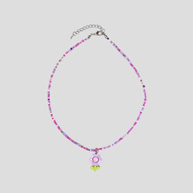 Pack Of 5 Girls Multicolour Floral Beads Necklace Sets Necklace and Chains