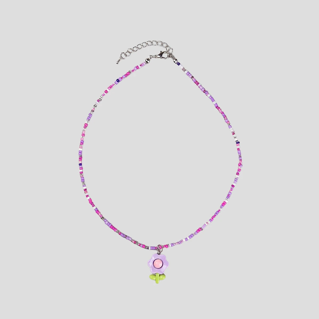 Pack Of 5 Girls Multicolour Floral Beads Necklace Sets Necklace and Chains