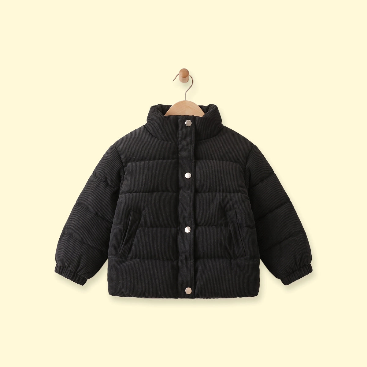 Boys Black Textured Long Sleeve Jacket Coats & Jackets Black 1-2 Y