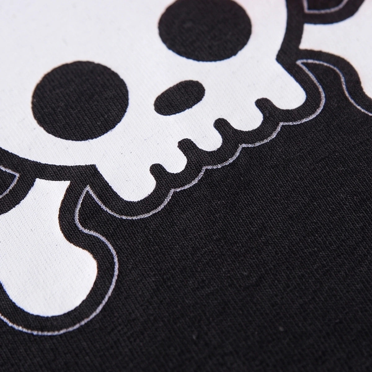 Girls Black Skull Print Long Sleeve Fit & Flare Dress Casual Dresses