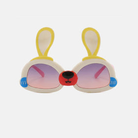Girls Off White Bunny Motif Sunglasses Sunglasses