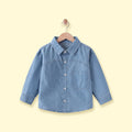 Boys Light Blue Long Sleeve Denim Shirt Shirts Light Blue 1-2 Y