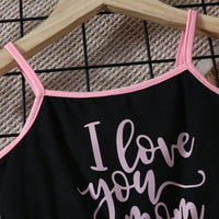 Girls Black & Pink Strappy Above Knee Length Multipack Rompers - Set of 2 Jumpsuits