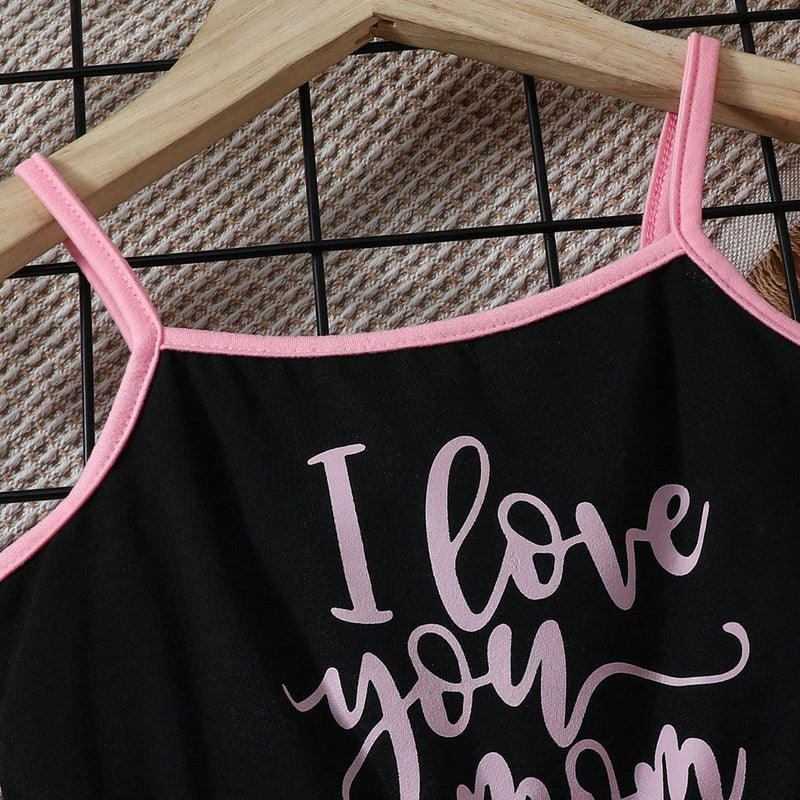 Girls Black & Pink Strappy Above Knee Length Multipack Rompers - Set of 2 Jumpsuits