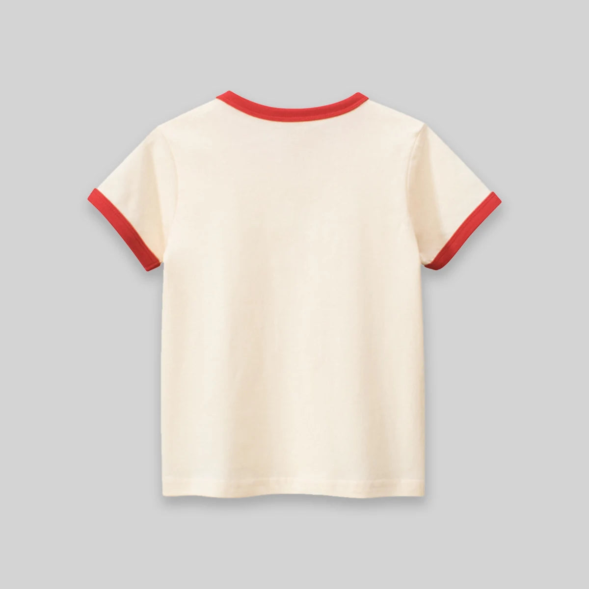 Boys Cream Graphic Short Sleeve T-Shirt Tshirts