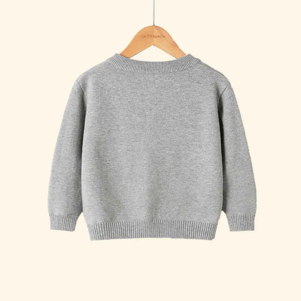 Boys Grey Batman Logo Printed Cardigan Sweaters & Cardigans