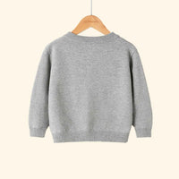 Boys Grey Batman Logo Printed Cardigan Sweaters & Cardigans