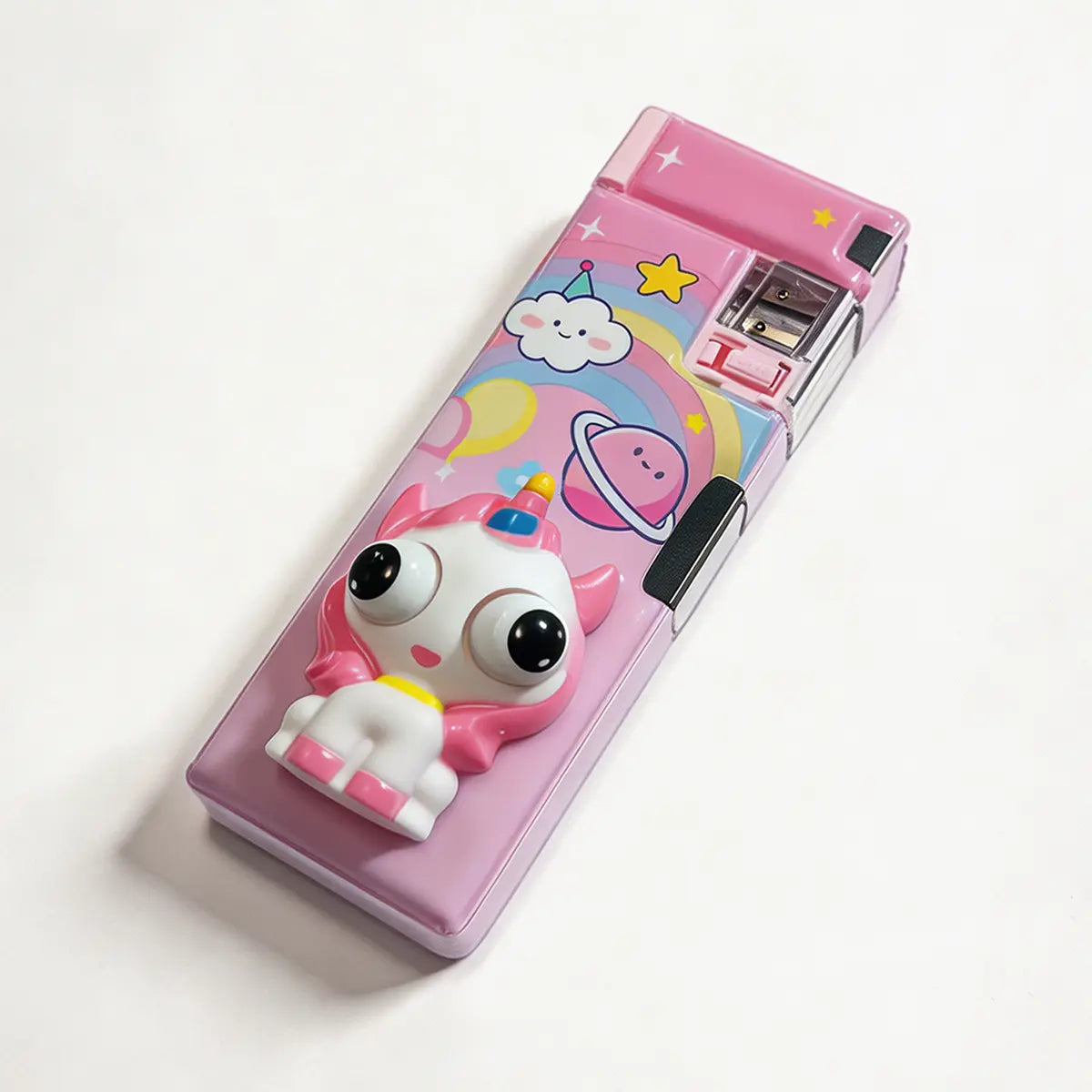 Unicorn Cartoon School Pencil Case for Girls Trending Accessories Pink Onesize