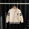 Boys Apricot Bear Applique Knitted Cardigan Sweaters & Cardigans Apricot 1-2 Y