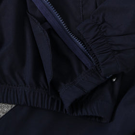 Boys Navy Blue Colorblocked Hooded Jacket With Pants Sets 2 pc. Sets