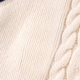 Boys Cream Cable Knit Sleeveless Sweater Vest Sweaters & Cardigans